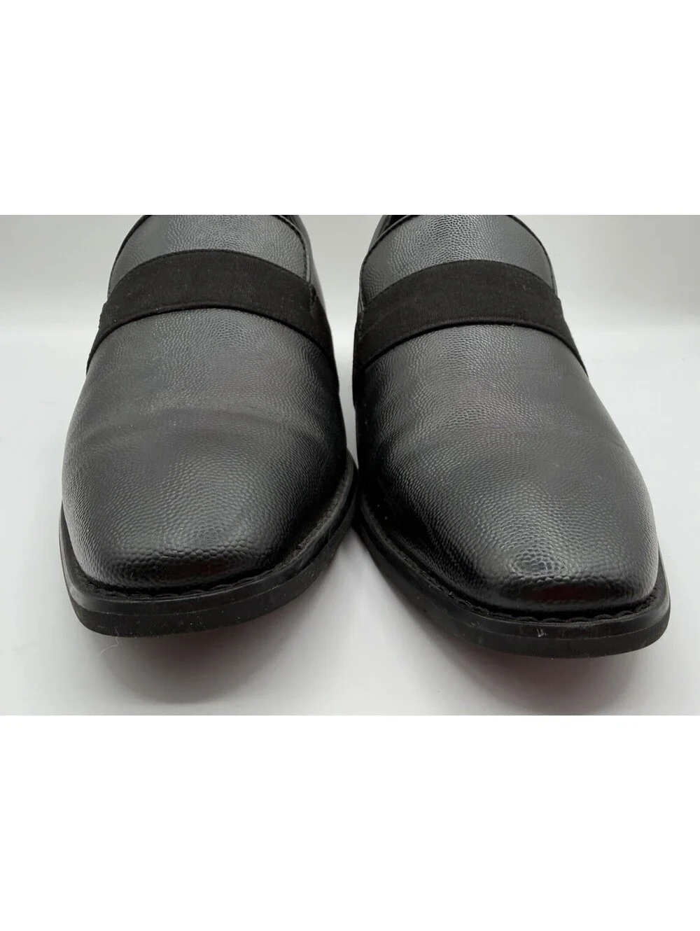 Calvin Klein Rian Bernard Men’s 8.5 Dimpled Leather Loafer Slip On Dress Shoe